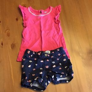 Girls outfit - shorts and t-shirt